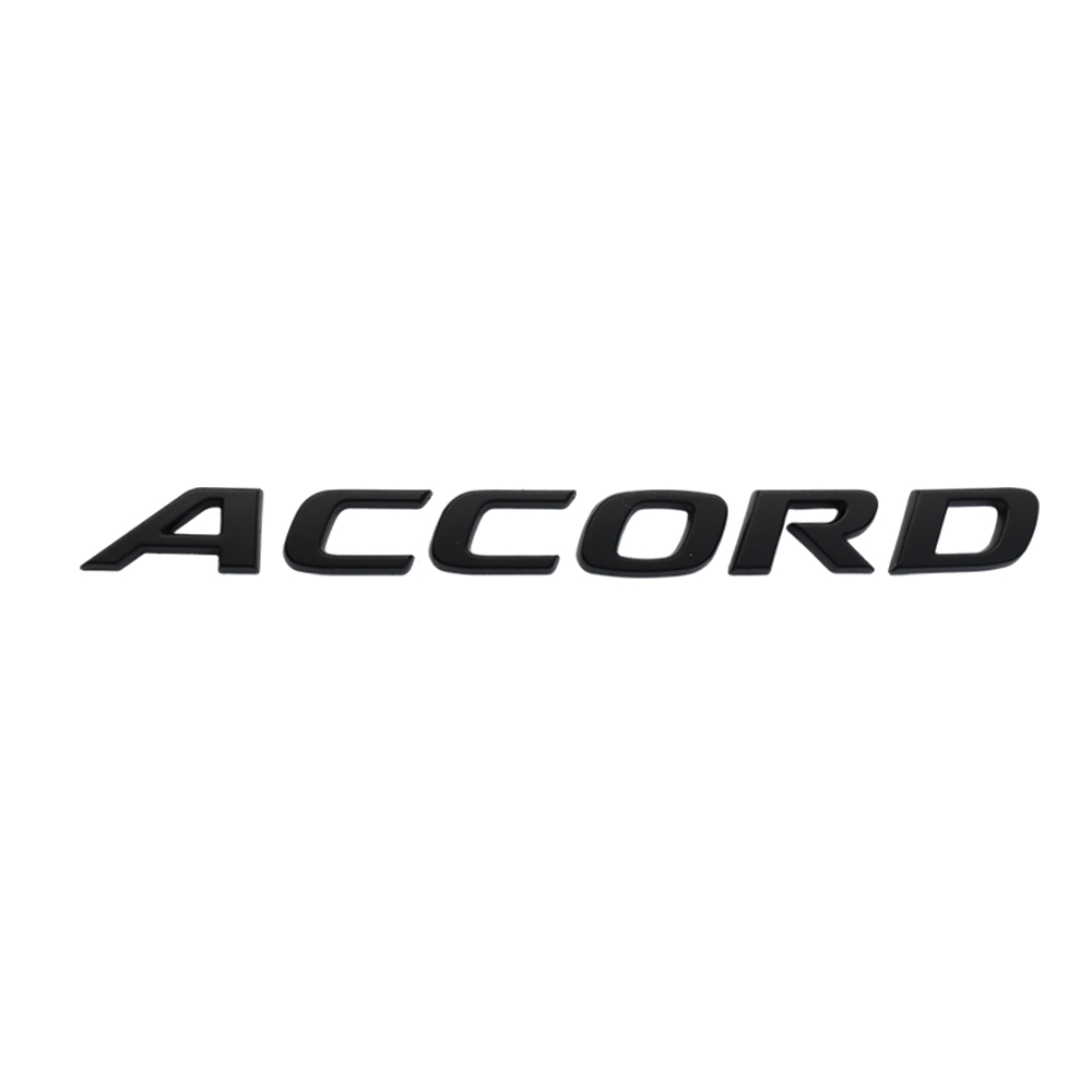 1Pcs 2018-2021 Accord ABS Plastics Rear Adhesive Letter Matte Black Honda 08F20TVA100