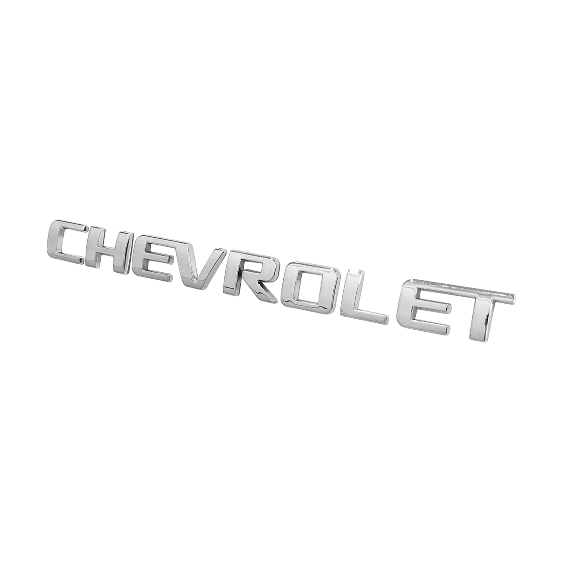 1Pc Silverado Tahoe Suburban Plastic Rear Tailgate Letter Gloss Silver Chevrolet