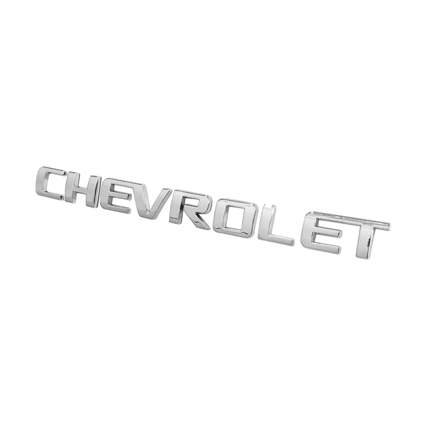 1Pc Silverado Tahoe Suburban Plastic Rear Tailgate Letter Gloss Silver Chevrolet