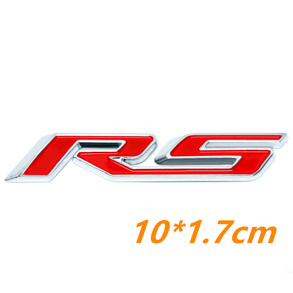 1Pc 1967-2022 Camaro RS ABS Plastic Rear Trunk Lid 3D Letter Red Sikver Chevrolet 92225496