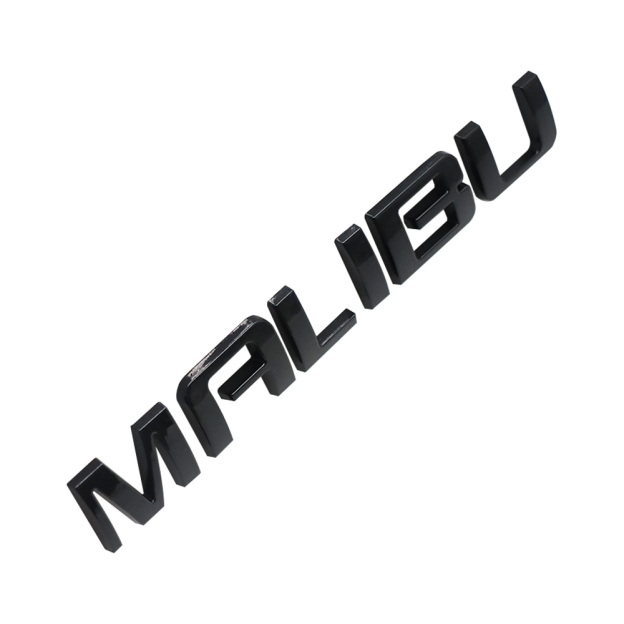 1PC Malibu Plastic Door Side Letter Gloss Black Chevrolet 23362182 22842005