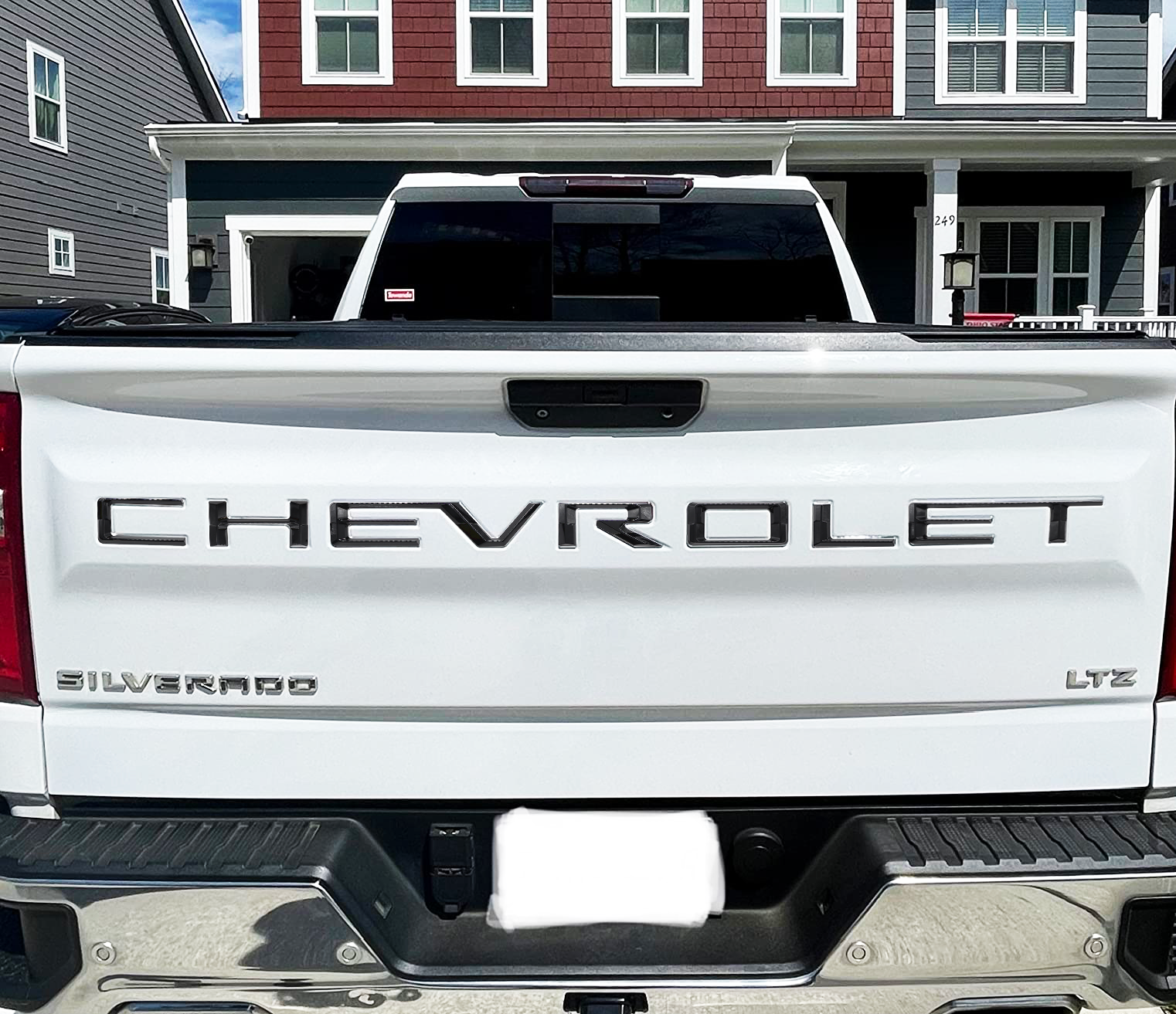 2019-2026 Silverado 1500 2500/3500HD ABS Plastic Tailgate Insert Letter Gloss Black Chevrolet