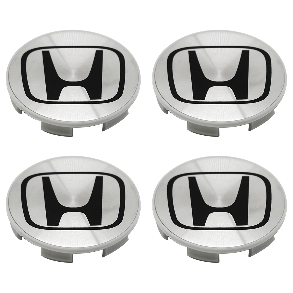 4Pcs 1999-2015 Civic Plastic Wheel Hub Rim Center Caps Matte Silver Honda 44732S9AA00