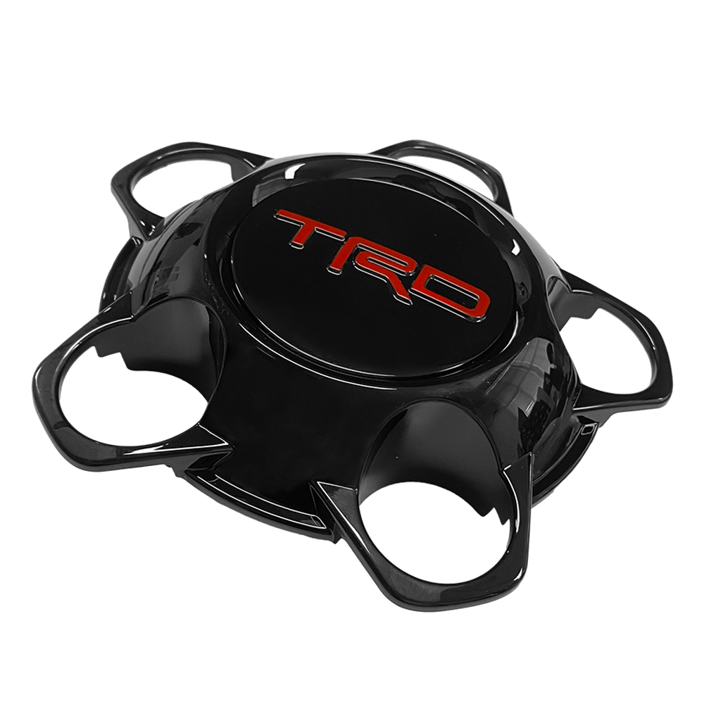 1PC 2014-2021 Tundra TRD Wheel Center Hub Cap Cover Red Letter Gloss Black 4260B-0C040