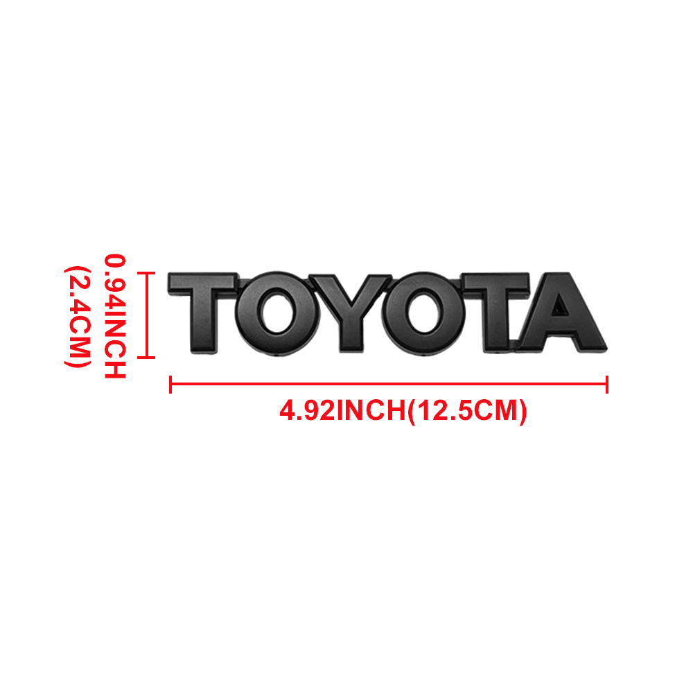 3pcs 2007-2015 FJ Cruiser Rear Emblem Matte Black Toyota TFJCB 
