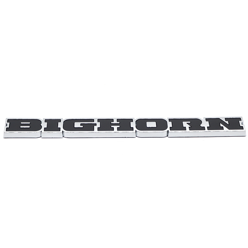 2019-2026 Ram 1500 ABS BIGHORN Tailgate Badge Black Chrome Dodge Rear Trunk Decal Nameplate