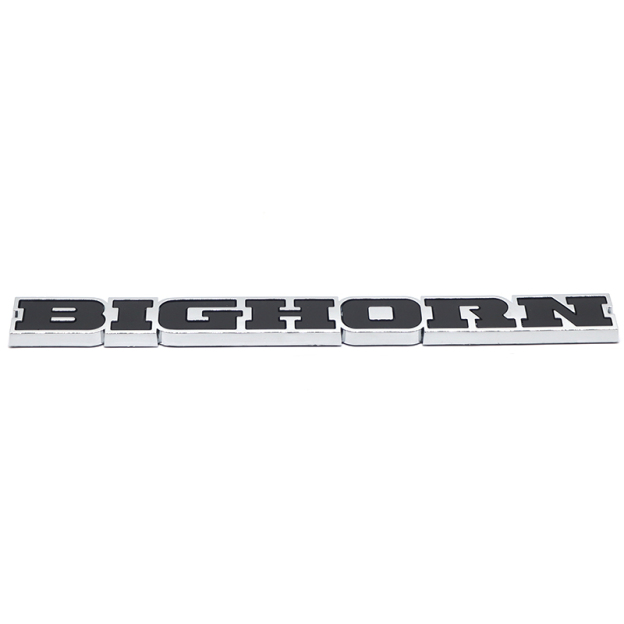 2019-2026 Ram 1500 ABS BIGHORN Tailgate Badge Black Chrome Dodge Rear Trunk Decal Nameplate