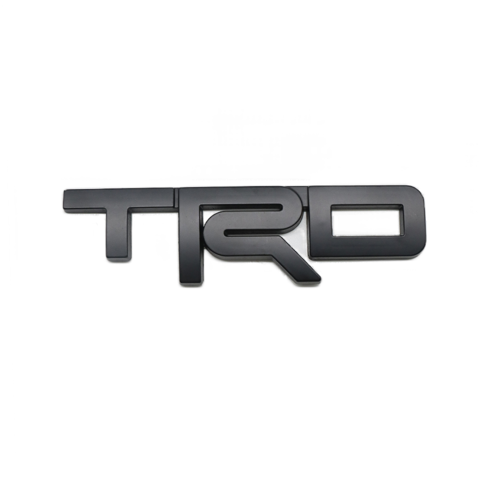 1PC TRD Emblem Rear Trunk Fender Side Metal Black Toyota