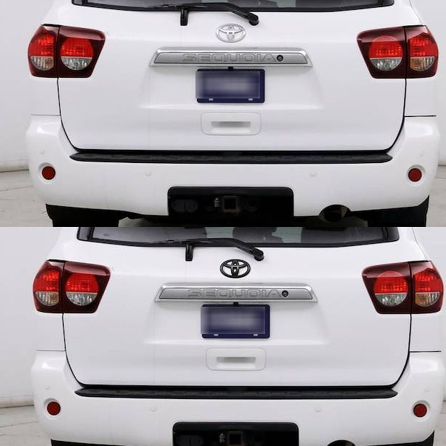 1pc 2010-2020 4Runner Plastic Rear Tailgate Overlay Emblem Matte Black Toyota PT948-89190-02