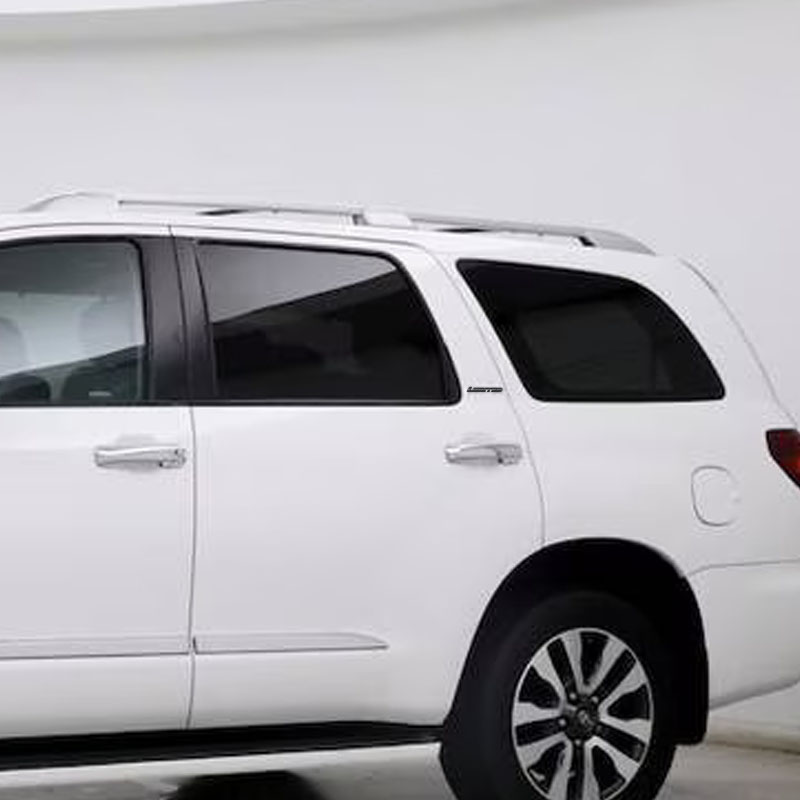 4pcs 2008-2021 Sequoia Limited Plastic Front Grille Rear Tailgate Overlay Emblem Matte Black Toyota 75311-0C030