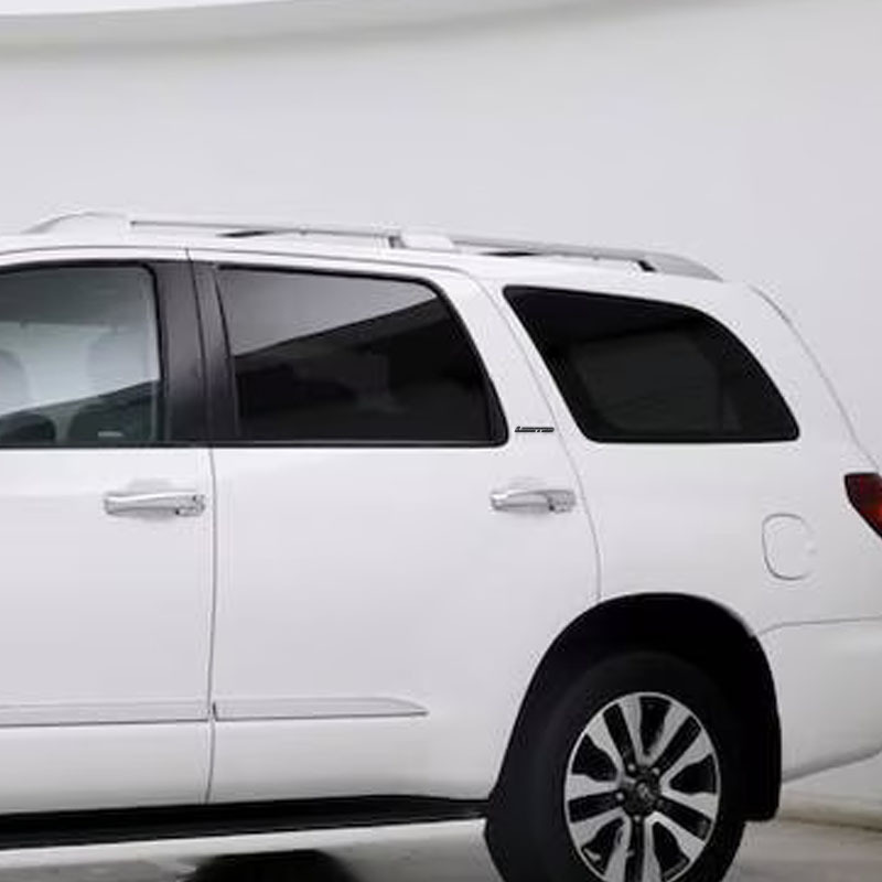 4pcs 2008-2021 Sequoia Limited Plastic Front Grille Rear Tailgate Overlay Emblem Matte Black Toyota 75311-0C030