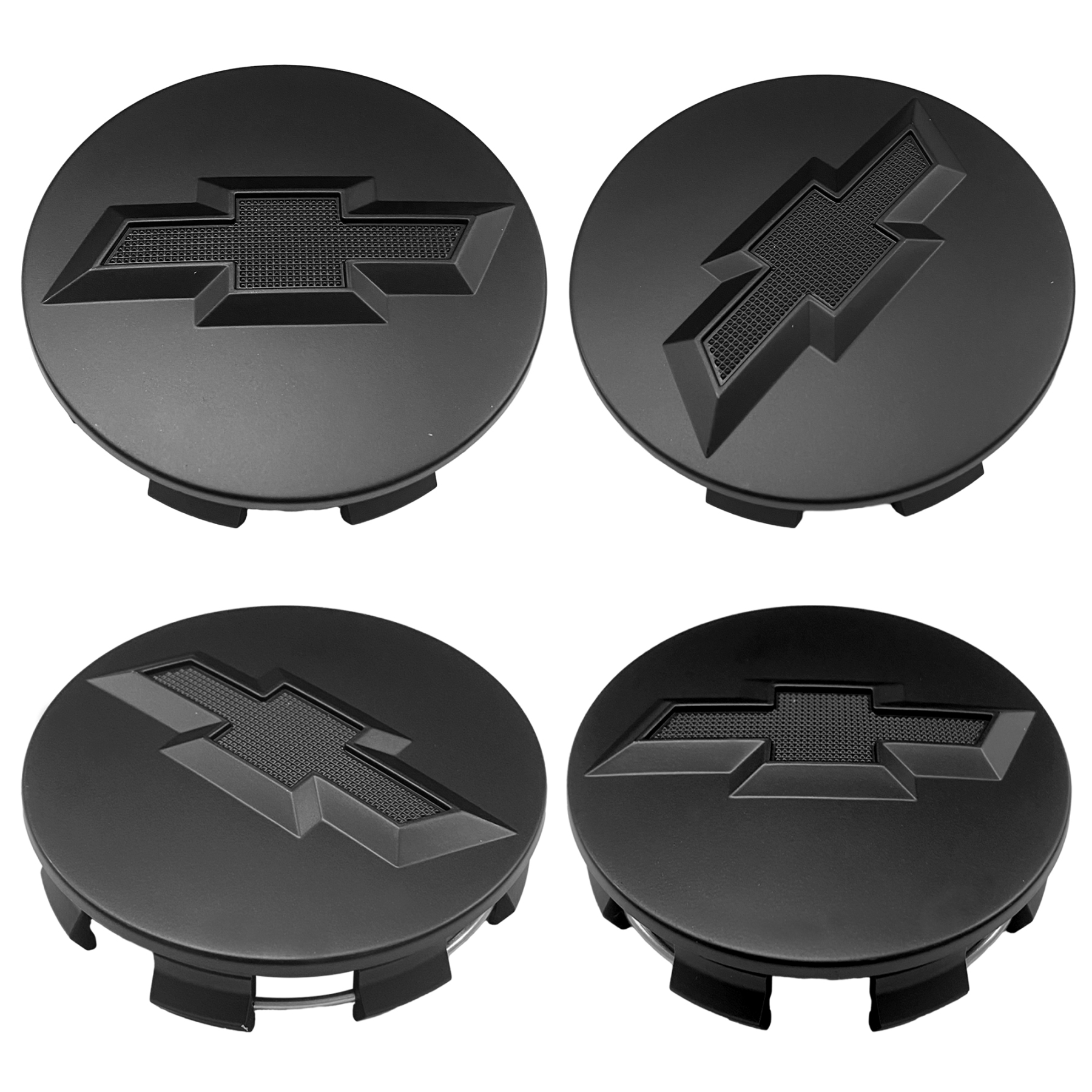 4Pcs 2007-2019 Suburban Silverado Tahoe Plastic Wheel Center Caps Matte Black Chevrolet 83mm