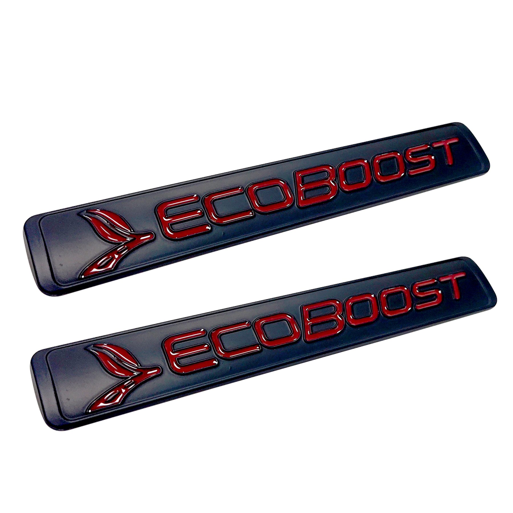 2011-2026 F-150 Mustang Explorer Ranger EcoSport Metal EcoBoost Fender Badge Black Red Ford Decal Nameplate