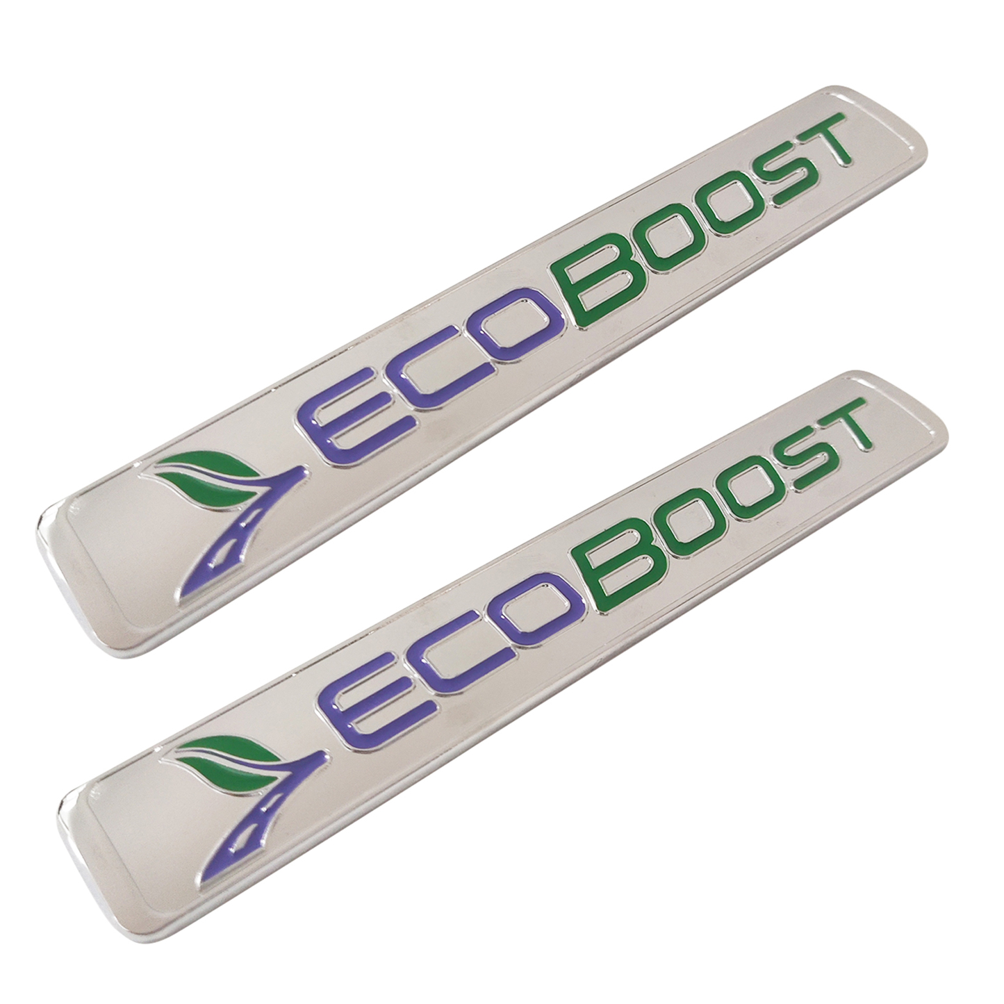 2011-2026 F-150 Mustang Explorer Ranger EcoSport Metal EcoBoost Fender Badge Silver Green Ford Decal Nameplate