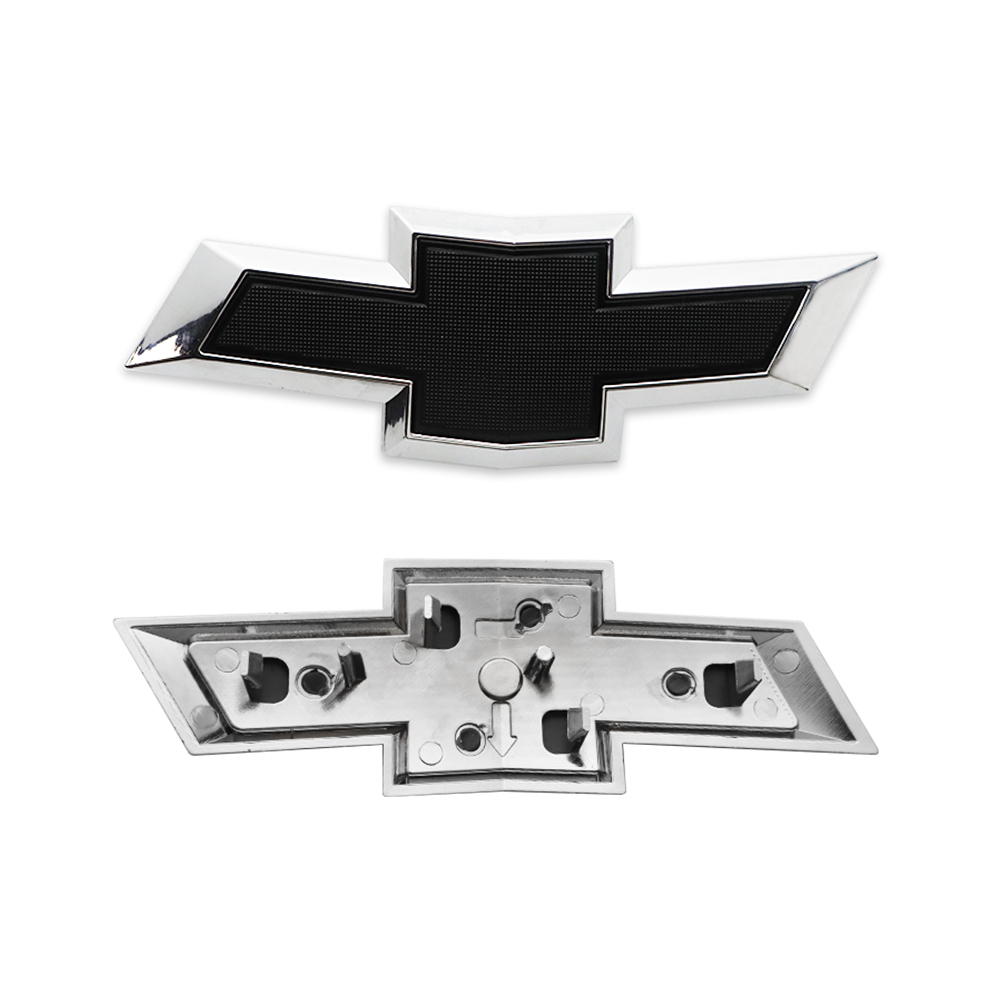 2PCS 2018-2023 Equinox Plastic Front Rear Bowtie Emblem Chrome Black Chevrolet 23136671