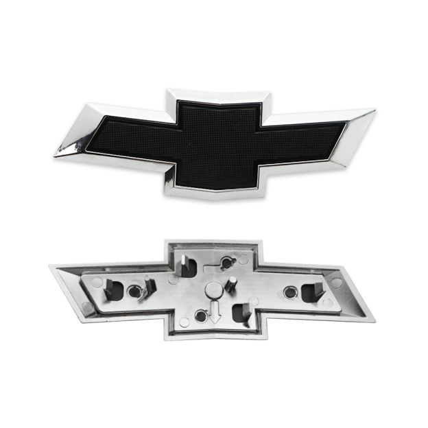 2PCS 2018-2023 Equinox Plastic Front Rear Bowtie Emblem Chrome Black Chevrolet 23136671