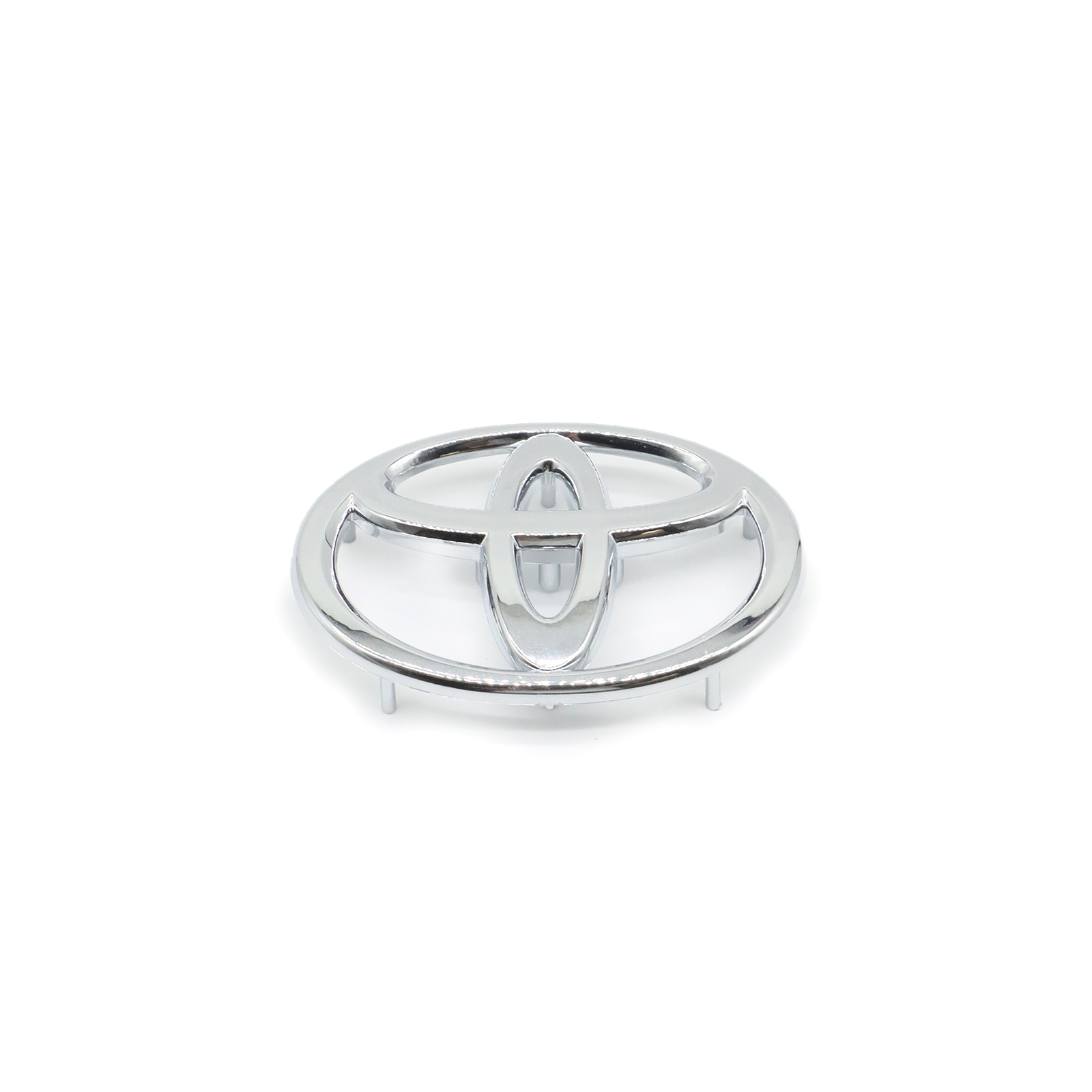 1pc Corolla Auris Hilux Camry 4Runner Highlander Tacoma  Plastic 3D Steering Wheel Emblem Glossy Chrome Toyota 90975-02146