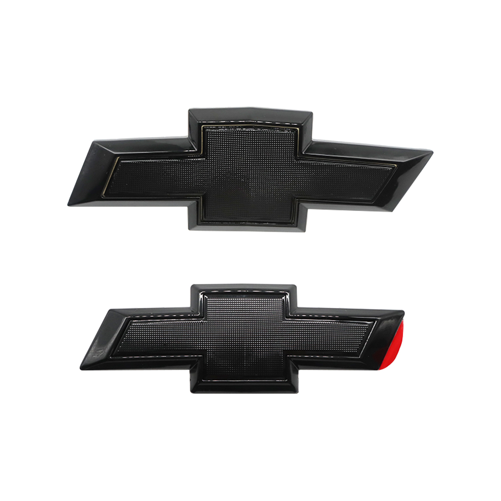 2PCS 2018-2023 Equinox Plastic Front Rear Bowtie Emblem Gloss Black Chevrolet 23136671