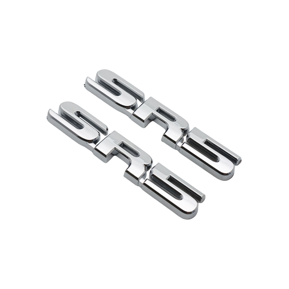 2PCS TUNDRA  TACOMA 4RUNNER SEQUOIA ABS Plastic SR5 Letter Side Fender Door Silver Toyota