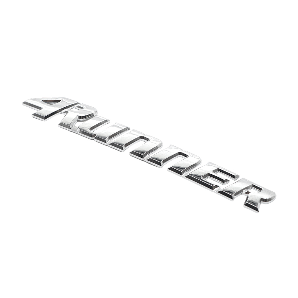 1PCS 1996-2002 4Runner ABS Plastic Letter Rear Tailgate Trunk Gloss Silver Toyota 75445-35060