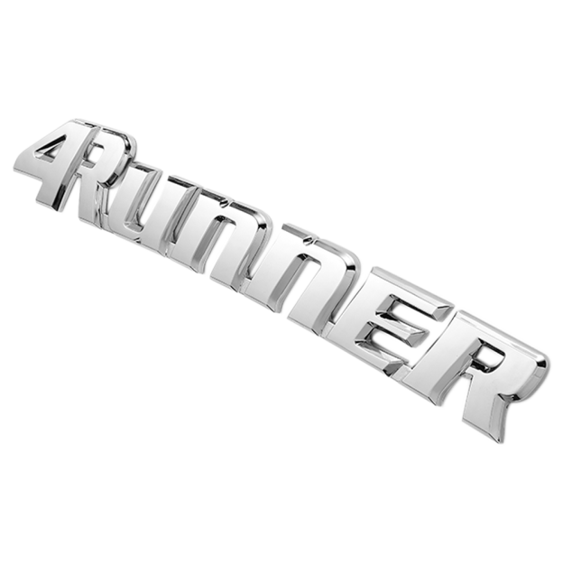1PCS 1996-2002 4Runner ABS Plastic Letter Rear Tailgate Trunk Gloss Silver Toyota 75445-35060