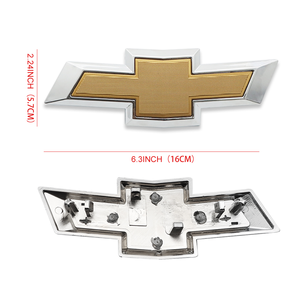 2PCS 2016-2018 Malibu Plastic Front Bumper Grille Emblem Gold Chevrolet 84337320