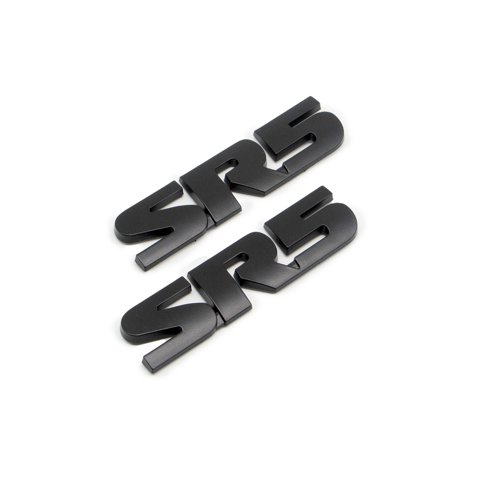 2PCS Tacoma Tundra Sequoia 4Runner ABS Plastic SR5 Letter Side Door Fender Matte Black Toyota 75455-0C050
