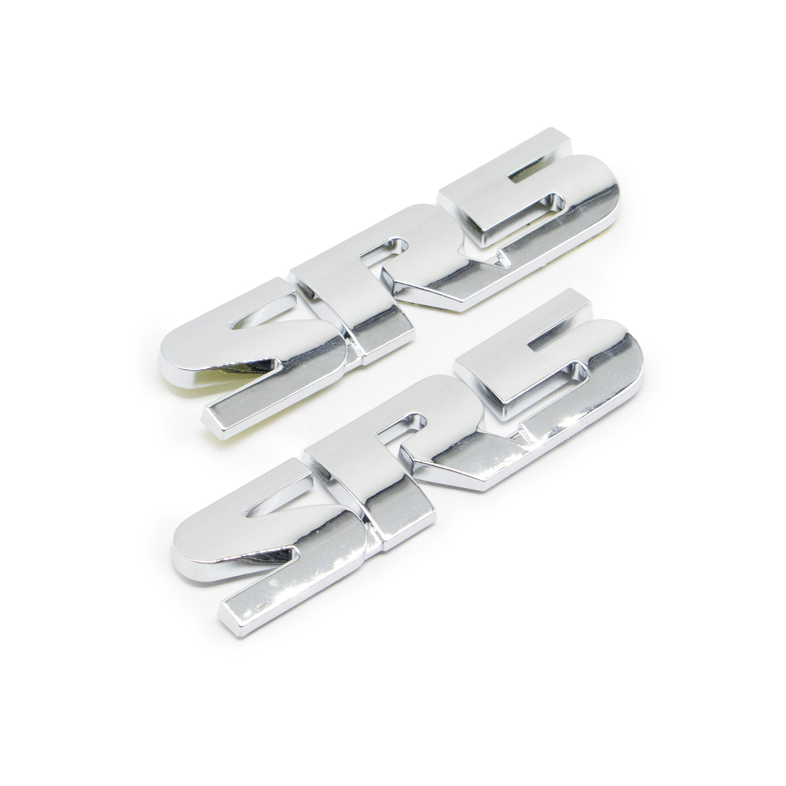 2PCS Tacoma Tundra Sequoia 4Runner ABS Plastic SR5 Letter Side Door Fender Gloss Silver Toyota 75455-0C050