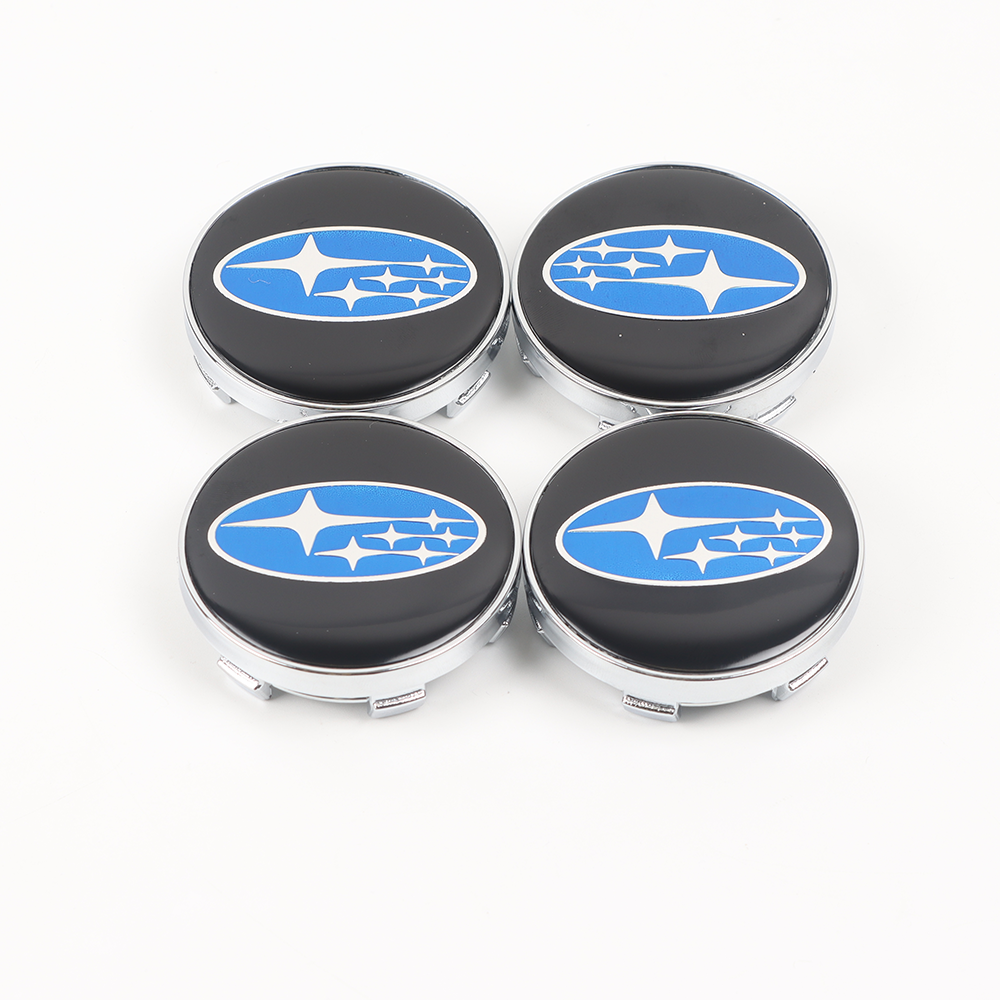 4Pcs 2014-2016 Forester Crosstrek ABS Plastic Wheel Center Caps Rim Black Blue 28821SA030 Subaru