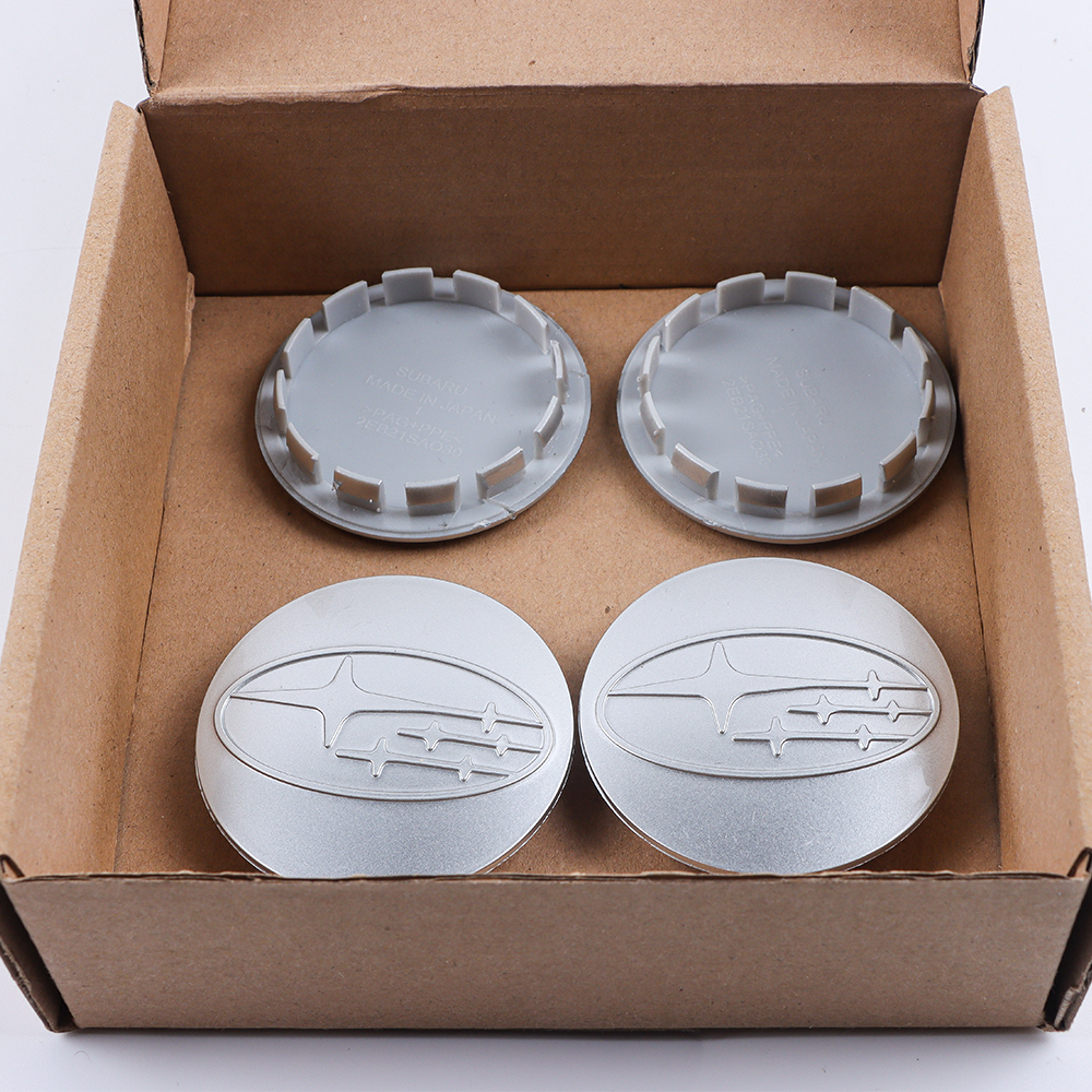 4Pcs 2012-2020 Legacy Outback Forester Impreza ABS Plastic Wheel Center Caps Rims Silver Subaru 28821SA030X