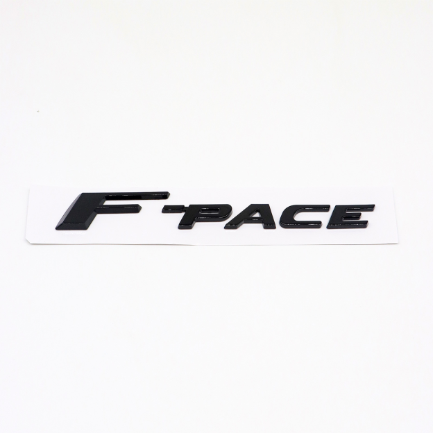 2017-2020 F-PACE Tailgate Badge ABS Matte Black Jaguar Self-Adhesive Decal Nameplate