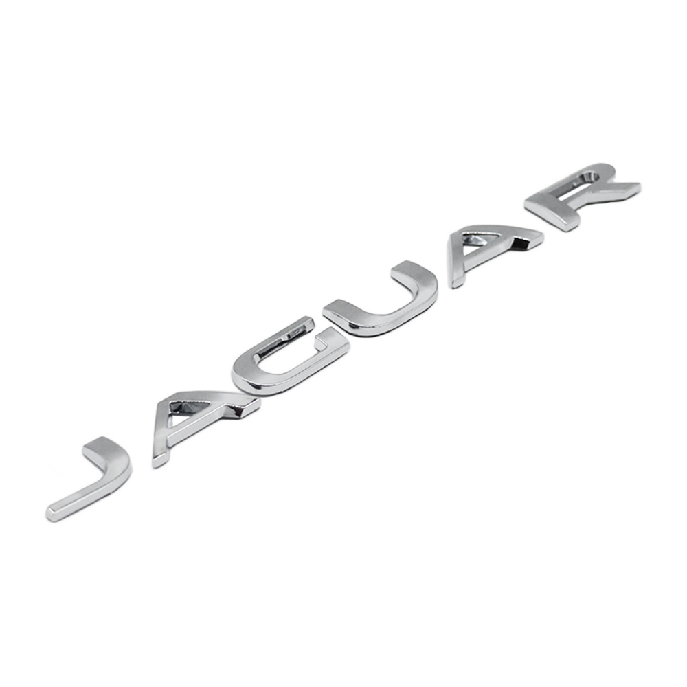 2010-2023 F-TYPE XJ XJR XJS XF XE XJ6 F-PACE Tailgate Letter ABS Chrome Jaguar Self-Adhesive Decal Nameplate