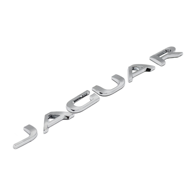 2010-2023 F-TYPE XJ XJR XJS XF XE XJ6 F-PACE Tailgate Letter ABS Chrome Jaguar Self-Adhesive Decal Nameplate