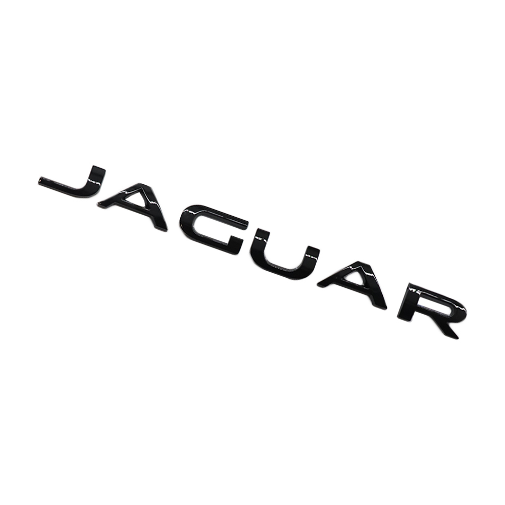 2010-2023 F-TYPE XJ XJR XJS XF XE XJ6 F-PACE Tailgate Letter ABS Black Jaguar Self-Adhesive Decal Nameplate