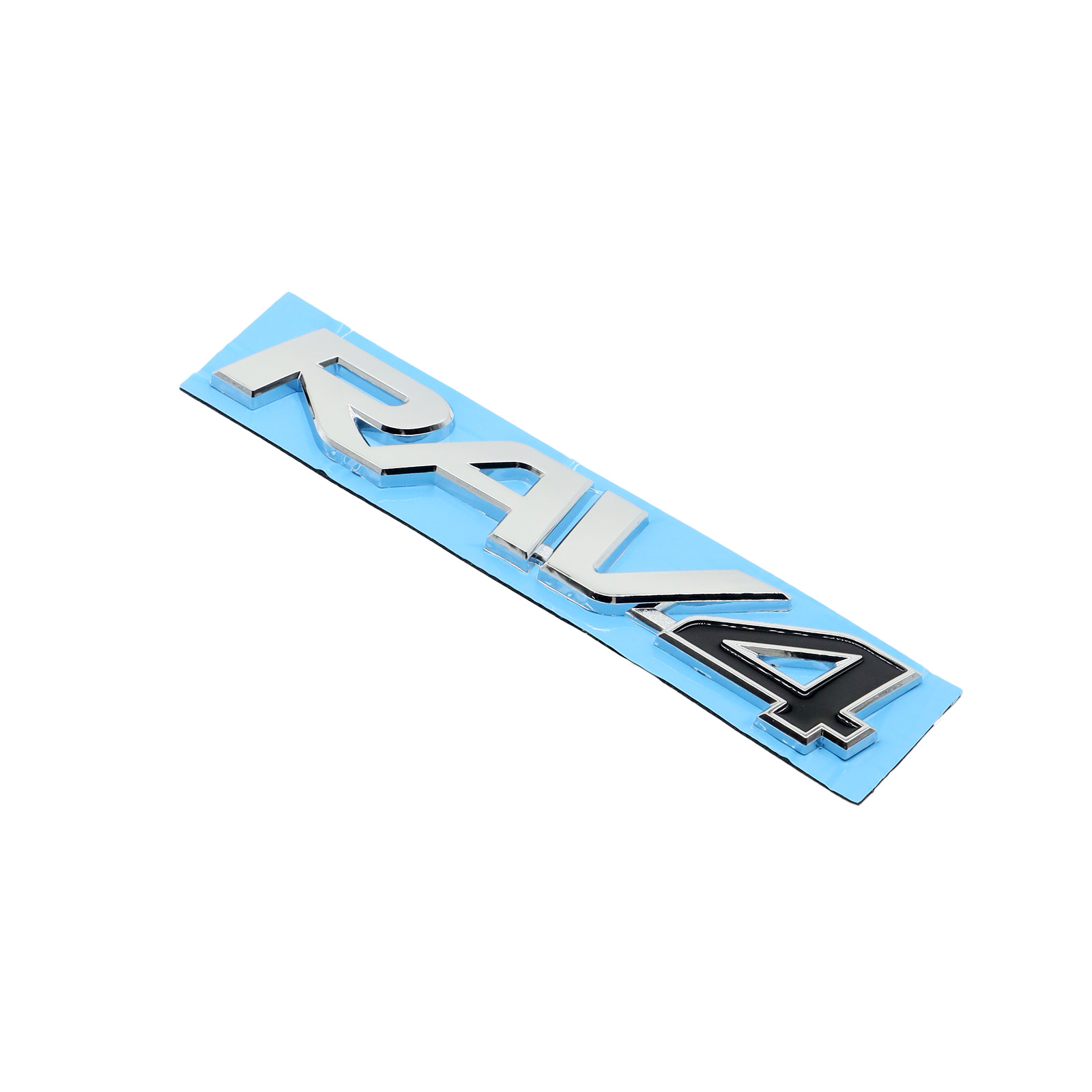 1PC RAV4 ABS 3D Raised  Rav4 Letters Rear Trunk Silver Black TOYOTA 75431-0R060