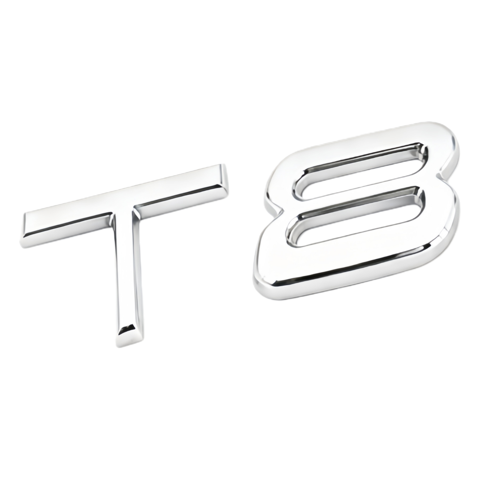 [Copy]2011-2022 S90 Chrome T8 Tailgate Letter Gloss Silver Volvo 32328061
