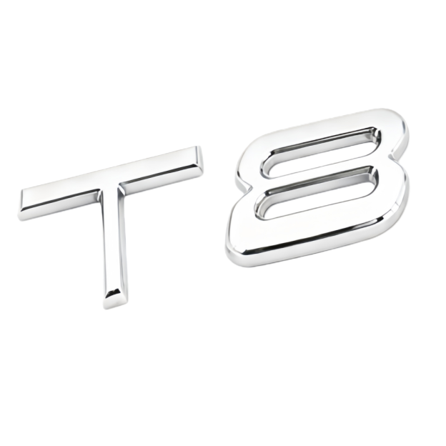 [Copy]2011-2022 S90 Chrome T8 Tailgate Letter Gloss Silver Volvo 32328061