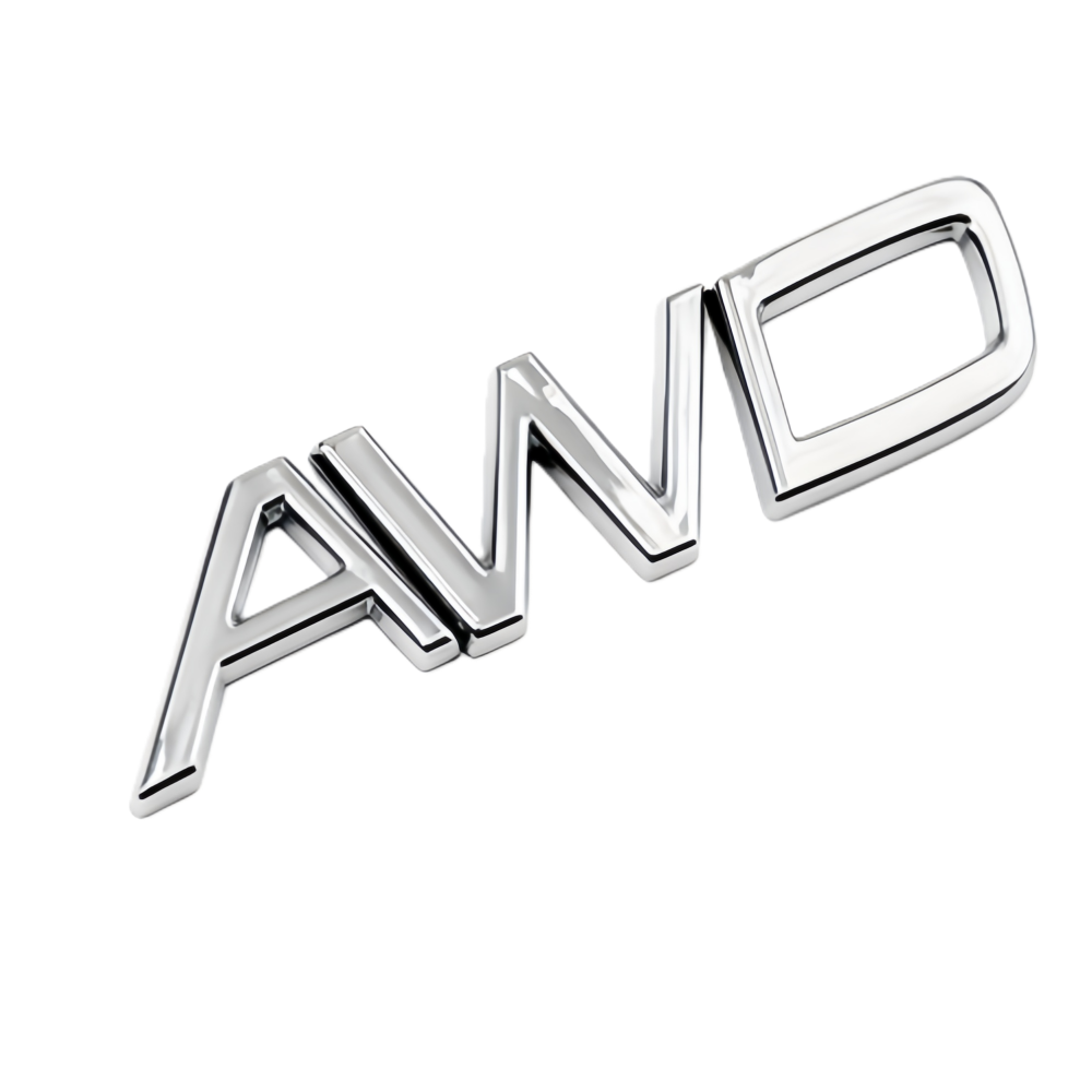 2011-2022 S90 Chrome AWD Tailgate Letter Gloss Silver Volvo 9157130