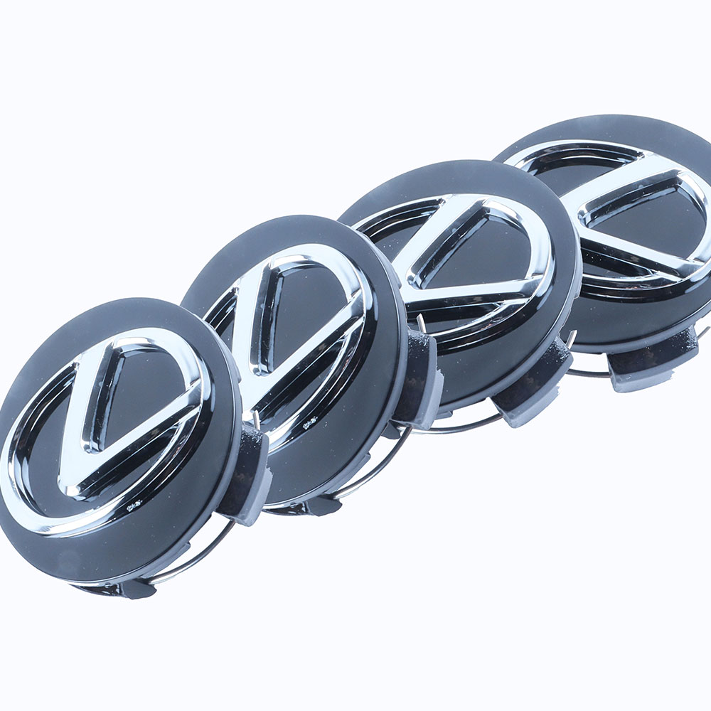 4pcs 2006–2015 IS250 Plastic Wheel Center Hub Caps 62mm Black Chrome Toyota 42603-50300