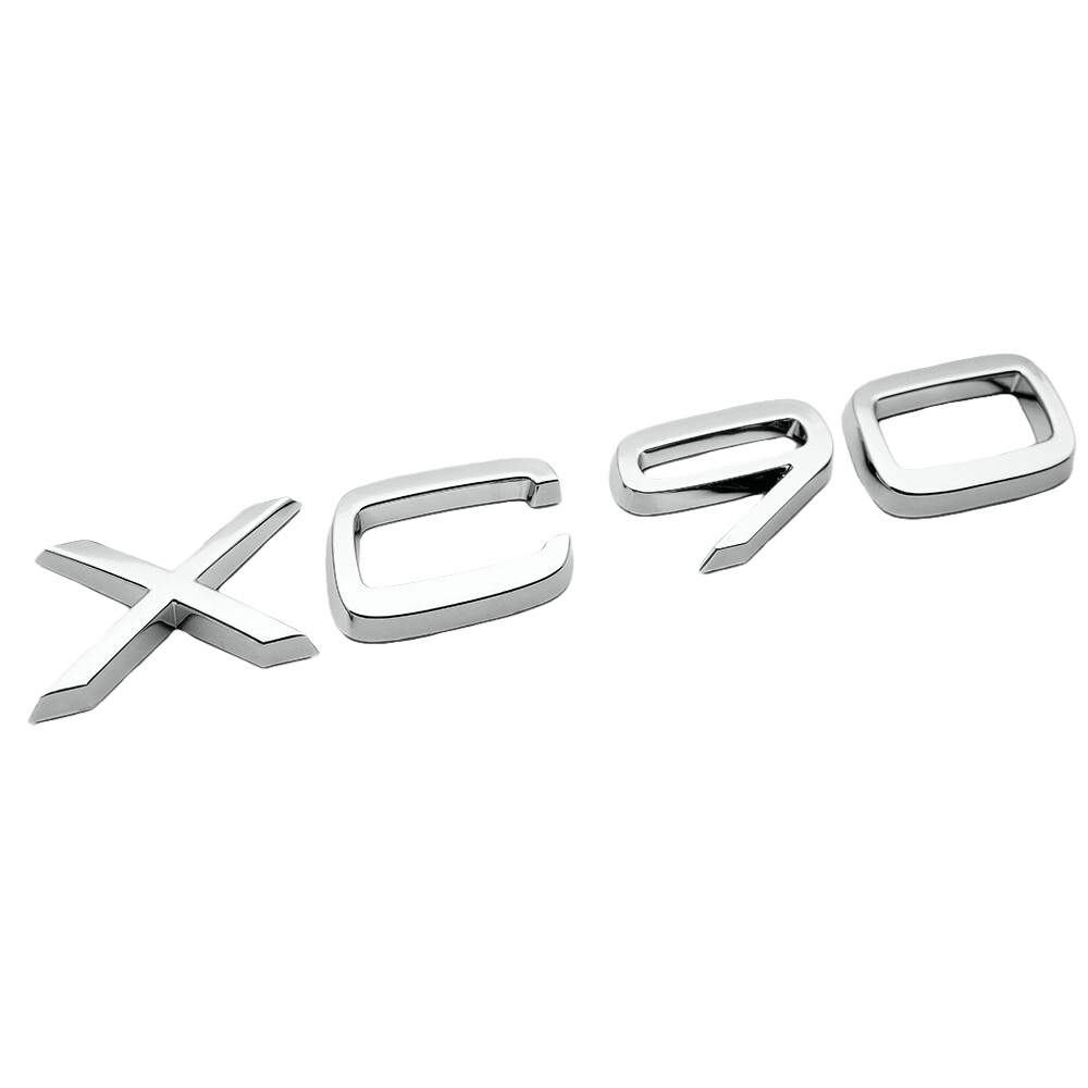 2003-2013 XC90 Chrome Tailgate Letter Gloss Silver Volvo 9483933
