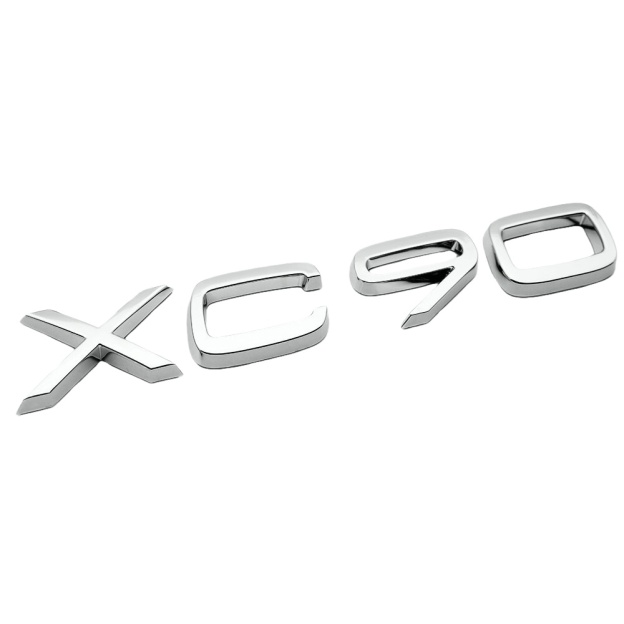 2003-2013 XC90 Chrome Tailgate Letter Gloss Silver Volvo 9483933