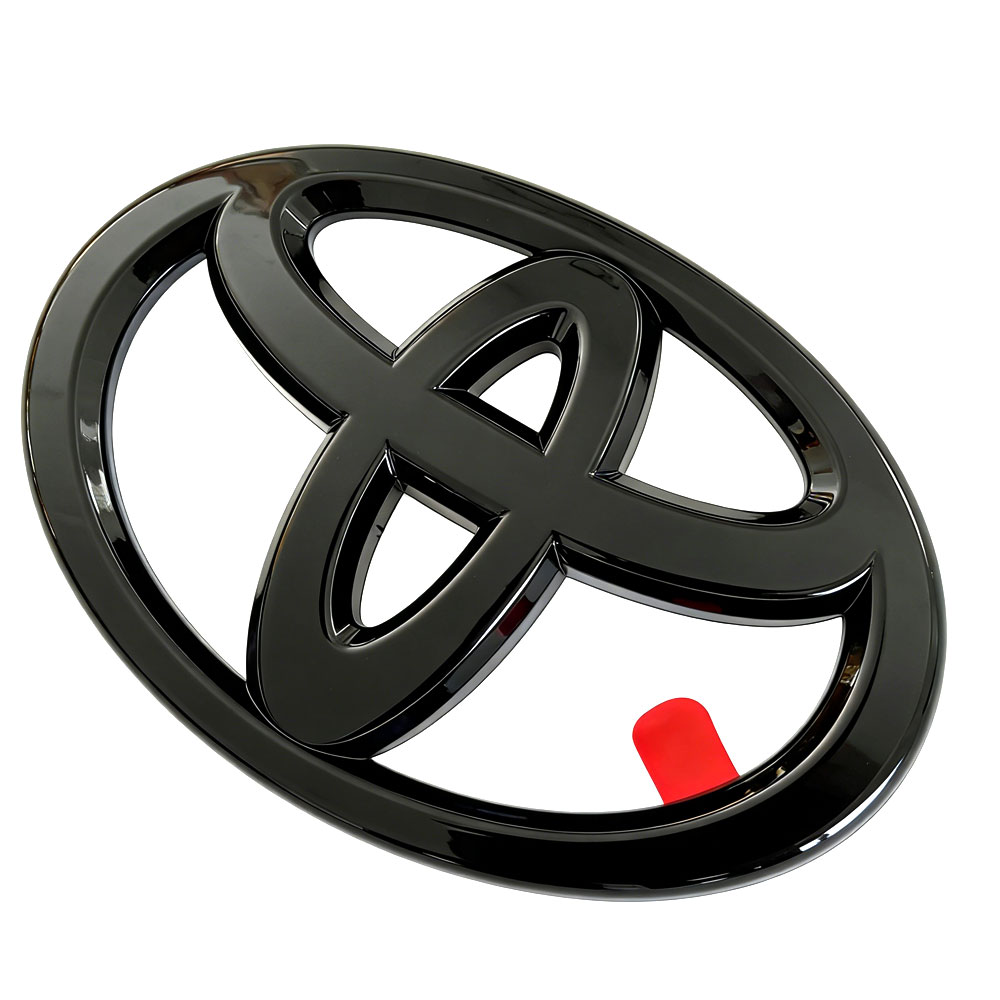 1pc 2022 -2025 Tundra Plastic Front Grille Emblem Overlay Glossy Black Toyota PT948-34222-02