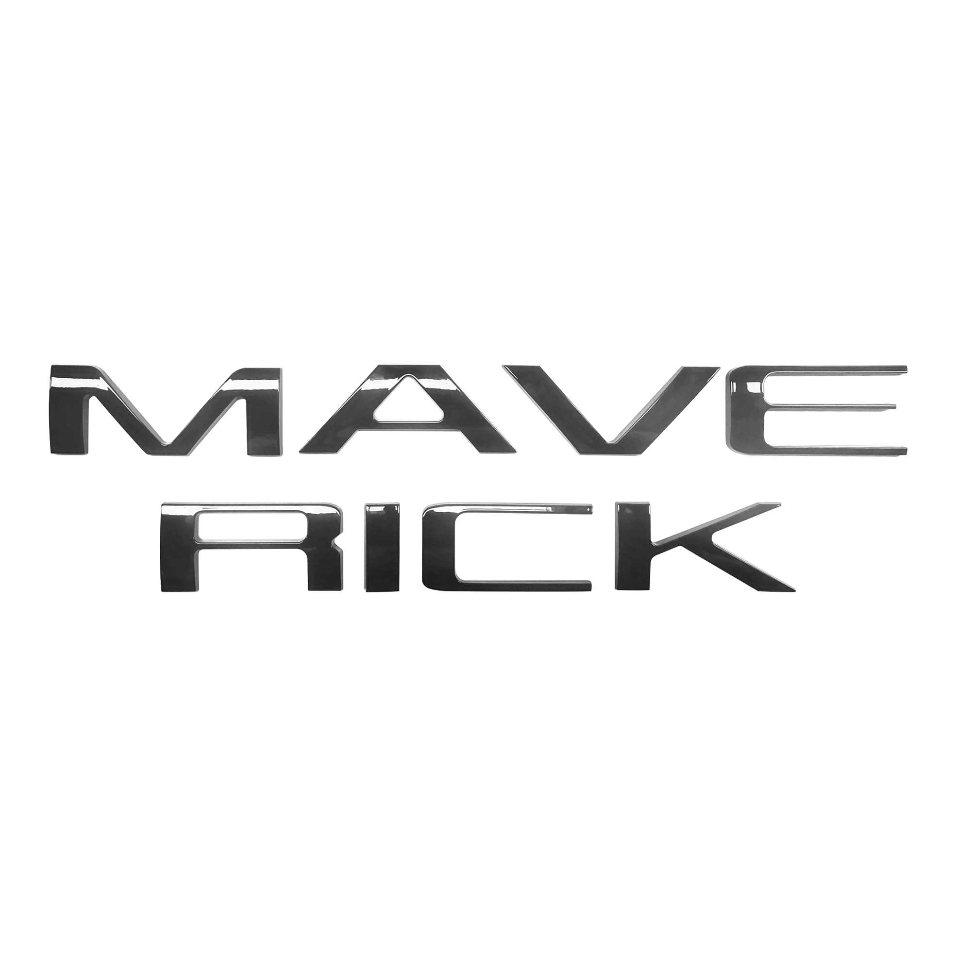  Ford MAVERICK 2022-2023 Letters Rear Tailgate Emblems Nameplate 3D Decal Sticker Gloss Black