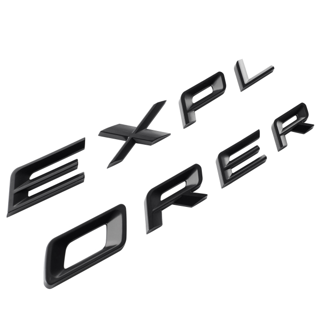  Ford Explorer 2019-2022 Front Hood or Rear Tailgate Letters Emblem Badge 3D Sticker Decal Gloss Black 
