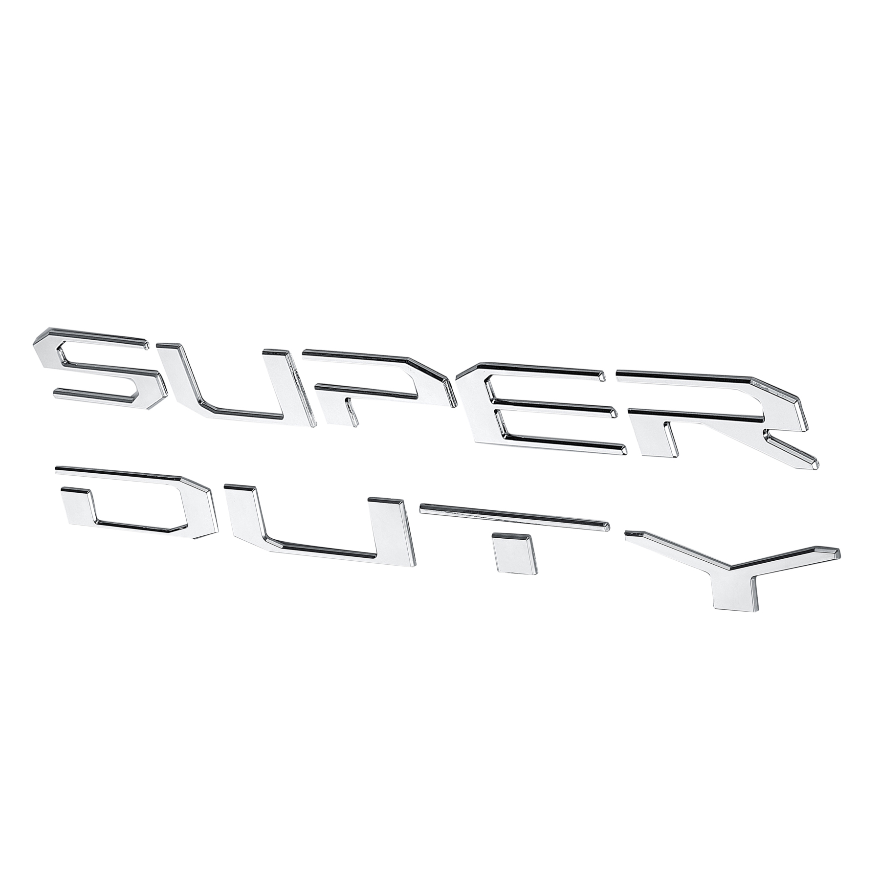 Ford F-250 F-350 Super Duty 2017-2019 Rear Tailgate Trunk Lid Inserts Letters Emblems Badges 3D Raised Stickers Decals Matte Black