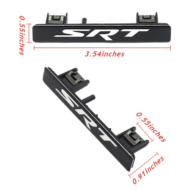 2015-2017 Charger ABS SRT Dash Badge Black Chrome Dodge 68270827AA Decal Nameplate