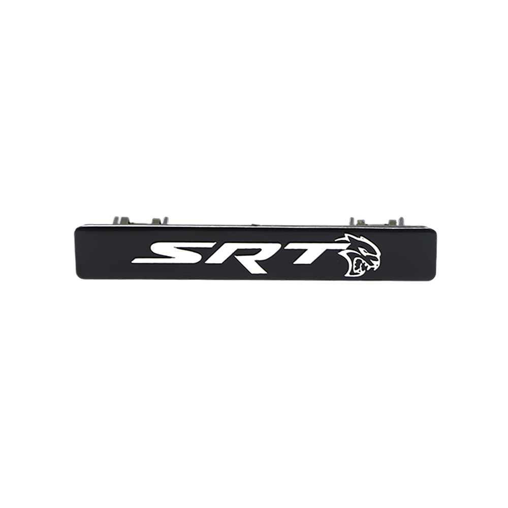 2015-2017 Charger ABS SRT Hellcat Dash Badge Black Chrome Dodge 68270827AA Devilcat Decal Nameplate