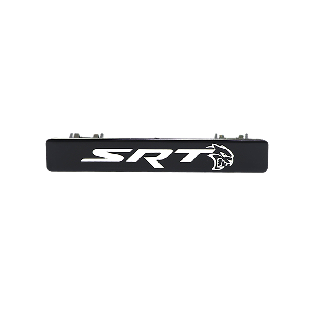 2015-2017 Charger ABS SRT Hellcat Dash Badge Black Chrome Dodge 68270827AA Devilcat Decal Nameplate