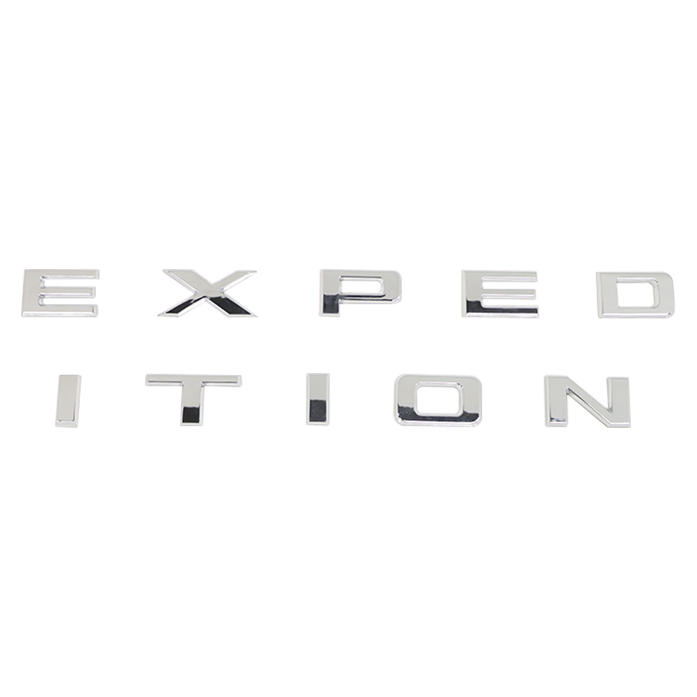 2022-2024 Expedition Front Hood / Tailgate Letters ABS Chrome Ford 3D Raised Stickers Decals