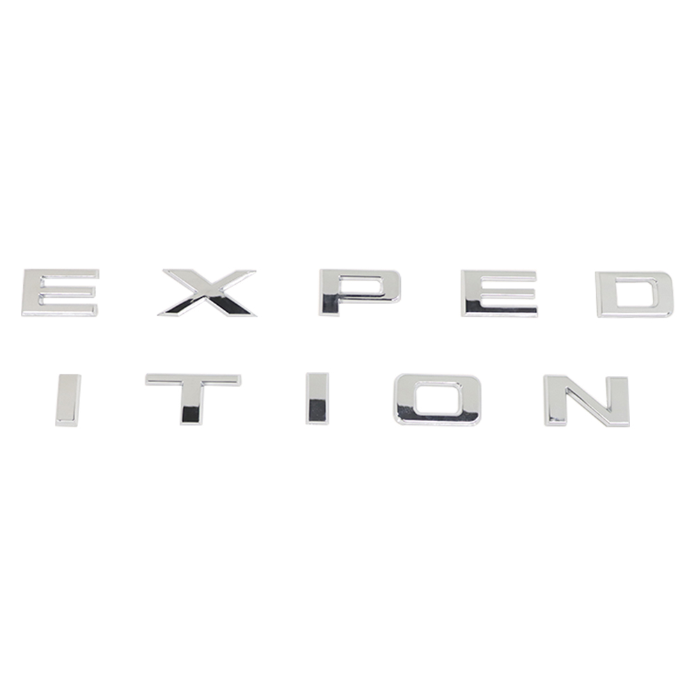2022-2024 Expedition Front Hood / Tailgate Letters ABS Chrome Ford 3D Raised Stickers Decals